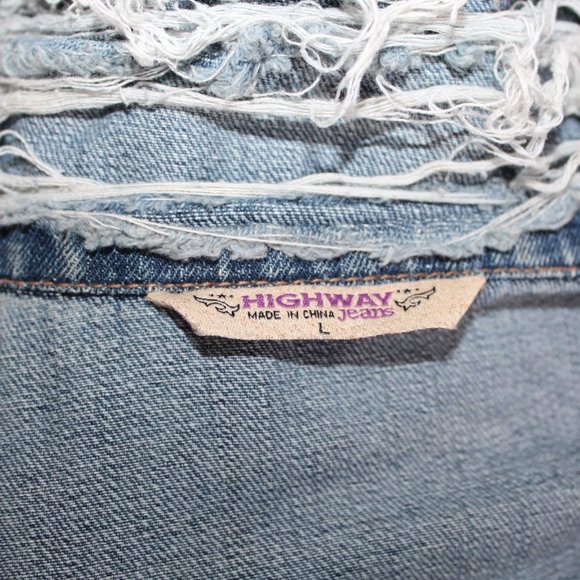 HWY Jeans Highway Super-Distressed Jean Jacket - Picture 11 of 16